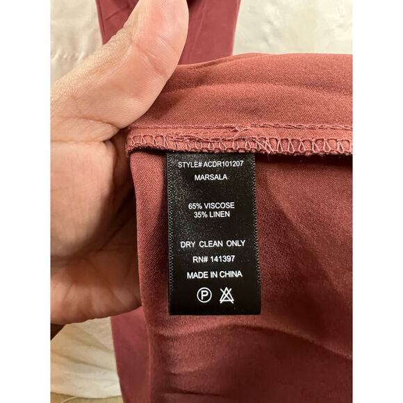 Astr Rust Red Floor Length Sleeveless Dress Size Large - Picture 5 of 5